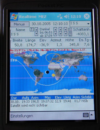 0sxsat auf PDA